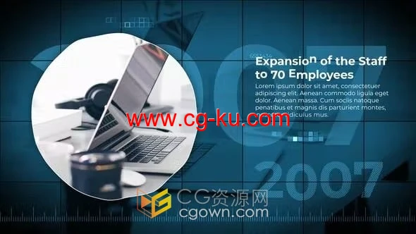 4K分辨率企业宣传片公司时间表介绍视频动画-AE模板的图片1
