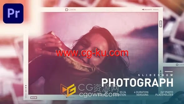 卡片照片展示动画漏光效果视频相册制作-PR模板的图片1