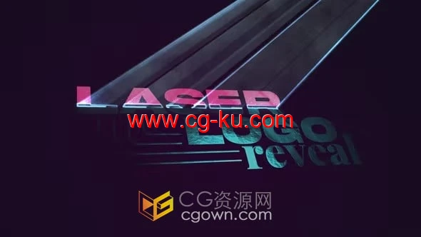 激光扫描打印LOGO动画效果视频-AE模板下载的图片1