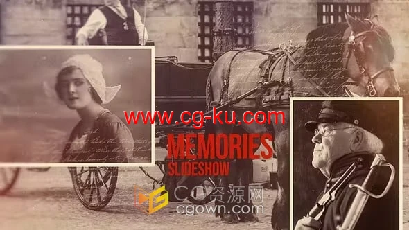 史诗复古回忆历史英雄纪录片视频相册动画-AE模板的图片1