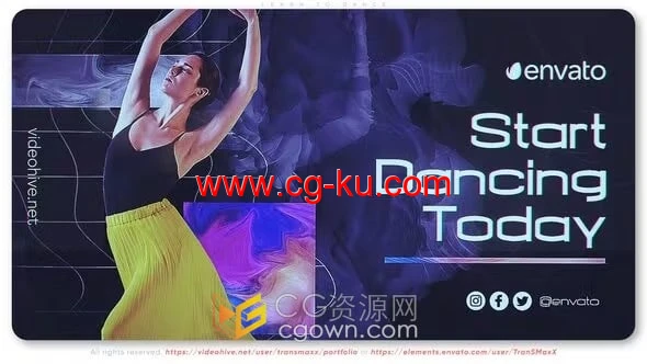 宣传舞蹈工作室嘻哈团队介绍视频动画制作-AE模板的图片1