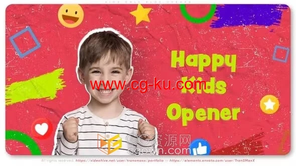 幼儿园介绍或儿童学校宣传制作宣传视频动画-AE模板的图片1