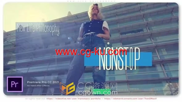 城市生活都市风格制作很酷开场白介绍视频-PR模板的图片1