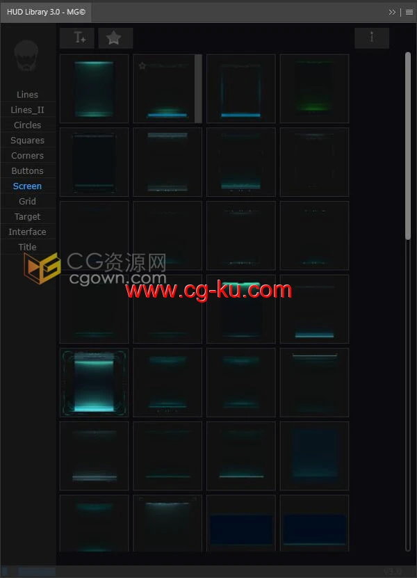 HUD Library 3.0 AE/PS扩展脚本600+高科技全息UI元素图形动画预设包的图片2