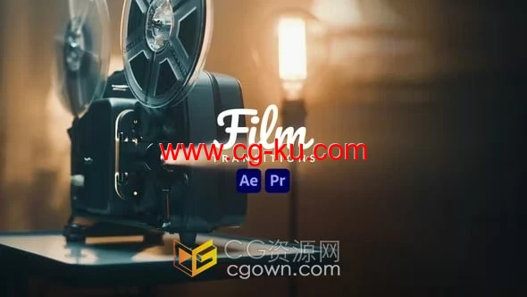 电影胶片叠加光效视频转场过渡效果-AE与PR模板的图片1