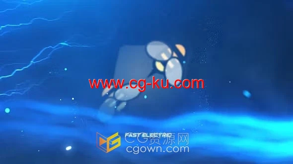 闪电流动粒子烟雾特效LOGO动画视频-AE模板的图片1