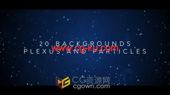 20个背景Plexus与粒子特效动画视频-AE与PR模板的图片1