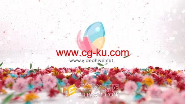 自然之花海场景倒计时倒数10秒开场视频片头-AE模板的图片1