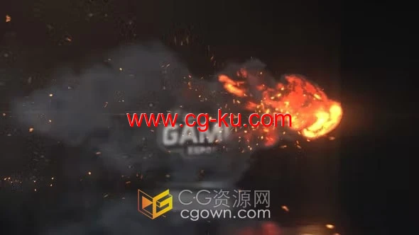 爆炸火焰烟雾特效LOGO动画视频片头-AE模板的图片1