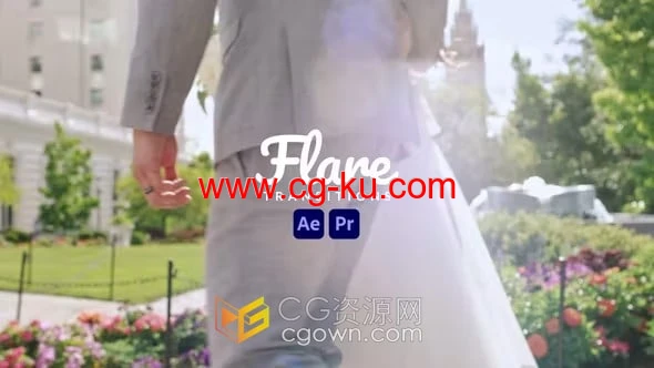 12组耀斑闪烁光效过渡效果视频转场-AE与PR模板的图片1