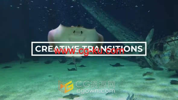 Creative Transitions AE模板创意图形叠加过渡视频转场动画的图片1