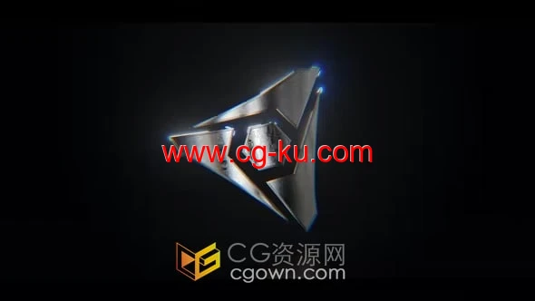激光能量特效金属LOGO动画视频效果-AE模板的图片1