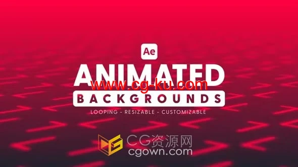 32组动画背景效果视频素材生成-AE模板下载的图片1