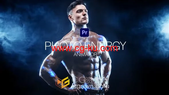 Premiere在照片中加入能量线条动画特效-PR模板的图片1