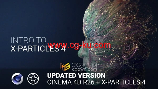 X-Particles 4版学习教程制作抽象人像粒子模型-C4D教程的图片1
