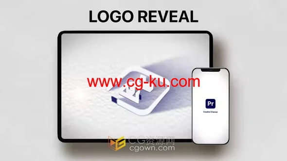 干净明亮LOGO片头AE模板公司品牌光泽感标志动画的图片1