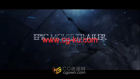 史诗电影片名预告片宣传介绍动画视频制作-AE模板的图片1