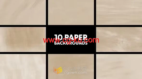 10组复古纸张纹理动画背景视频素材4K分辨率-AE模板的图片1