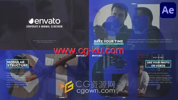 商业风格公司企业宣传片视频动画-AE模板下载的图片1