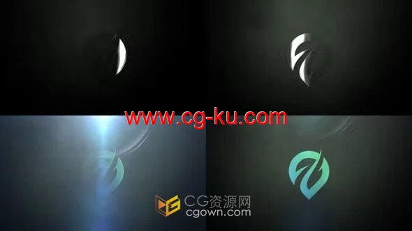 黑暗背景电影标志光效擦除动画效果-AE模板的图片1