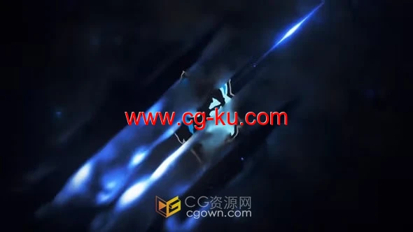 AE模板-云层烟雾笼罩快速闪光穿越LOGO动画的图片1