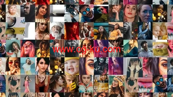 AE与PR模板-摄影作品展示照片墙颁奖典礼时装秀视频墙开场的图片1