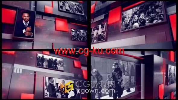 Information News新闻片头-AE模板制作的图片1