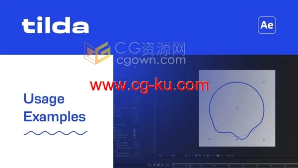 AE脚Tilda v1.2.1本状路径变成波浪动画工具的图片1