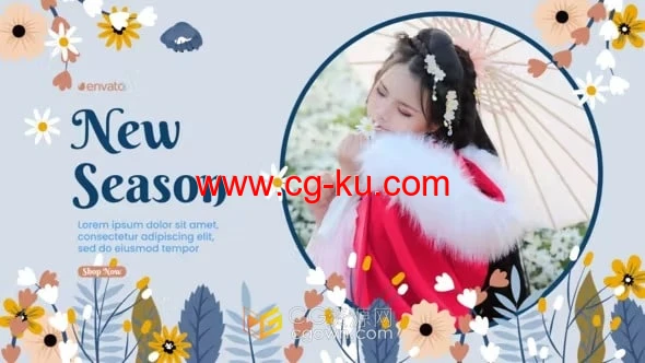 春装礼服精品商店视频广告时尚相册制作-AE模板的图片1