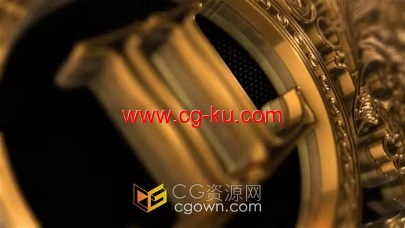 皇家金属贵族边框标志LOGO动画-AE模板的图片1