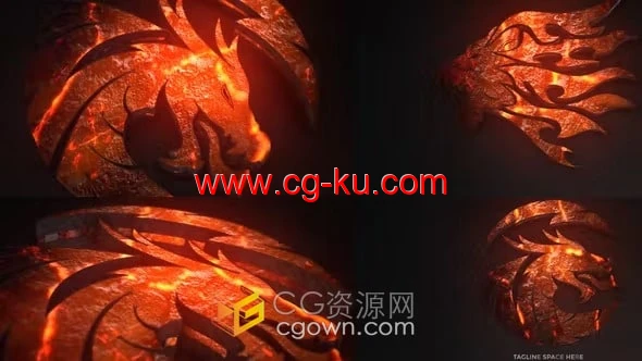 AE模板-史诗3D灼热金属火焰标志Epic Fire Logo Reveal的图片1