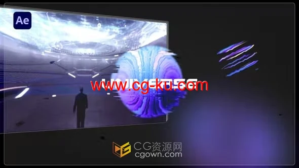AE模板-现代流动抽象动画展示技术科幻开场游戏介绍视频的图片1