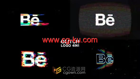 4种故障效果标志介绍LOGO动画-AE模板的图片1