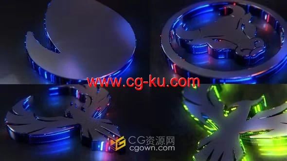E3D制作Led标志显示动画-AE模板的图片1