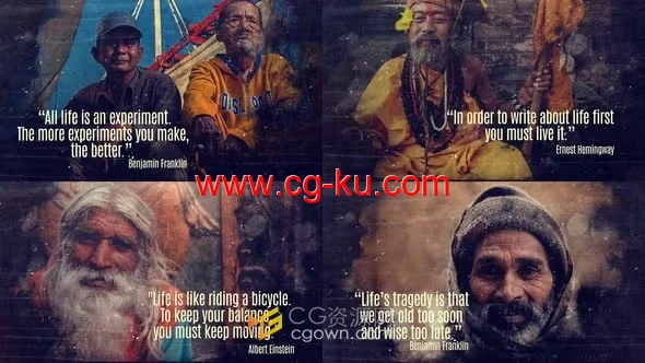 注释摘要引用名人名言声明介绍文本标题幻灯片-AE模板的图片1