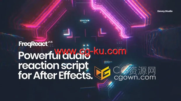 FreqReact v1.5.7 AE脚本音乐律动节奏可视化BPM视觉效果动画的图片1