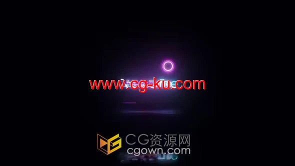 故障变形发光效果LOGO动画视频片头-AE模板的图片1
