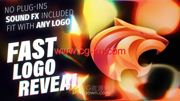 发光破碎片拼接LOGO动画视频片头-PR模板下载的图片1