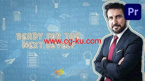 4K分辨率手绘复古定格动画介绍公司管理层视频-PR模板的图片1