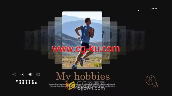 卡片式照片展示动画幻灯片宣传视频-AE模板的图片1