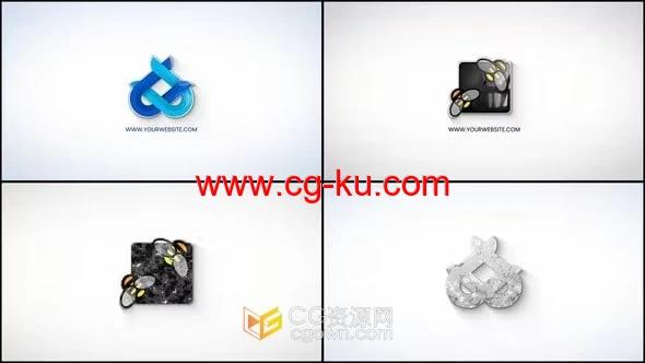 大气明亮品牌LOGO演绎视频片头动画-AE模板的图片1