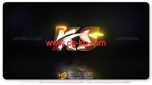 锐利和光泽VFX游戏数字标志显示-AE模板的图片1