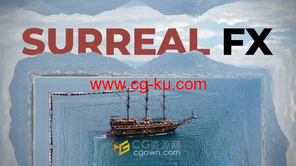 虚幻叠加3d镜像镜头超现实主义艺术电影空间特效-DR达芬奇模板的图片1