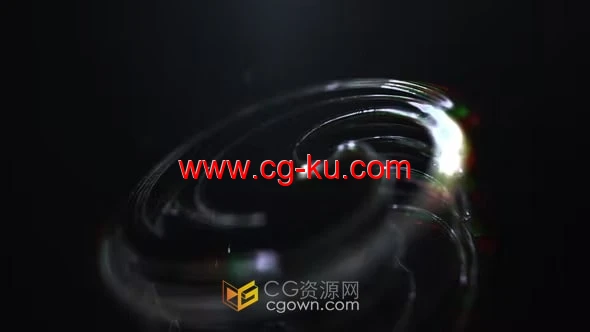 精致圆滑3D发光标志动画-AE模板下载的图片1