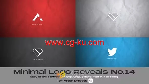 简单粒子标志适合视频结尾LOGO动画-AE模板的图片1