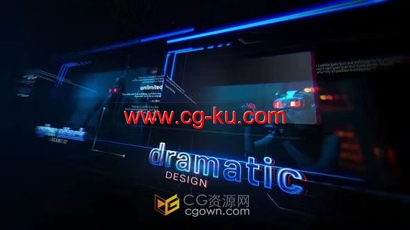 故障数字幻灯片3d技术企业介绍开场白-AE模板的图片1