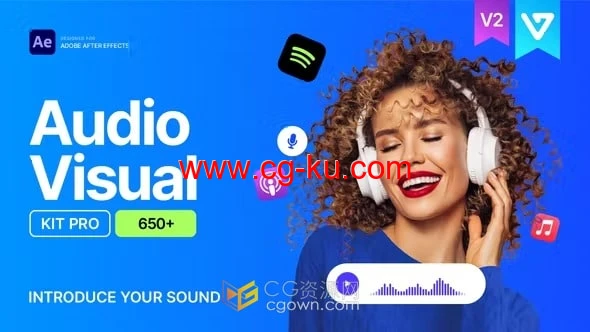 Audio Visual Kit V2 AE脚本预设包560套可视化音乐播放动画视频 Audio Visual Kit V2 AE脚本预设包560套可视化音乐播放动画视频的图片2