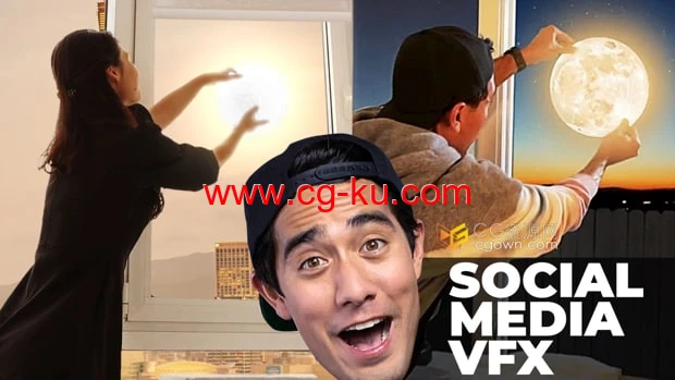 摘下太阳白天变黑夜转换场景视觉特效效果制作AE教程的图片1