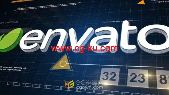 高科技故障特效LOGO视频动画制作-PR模板下载的图片1