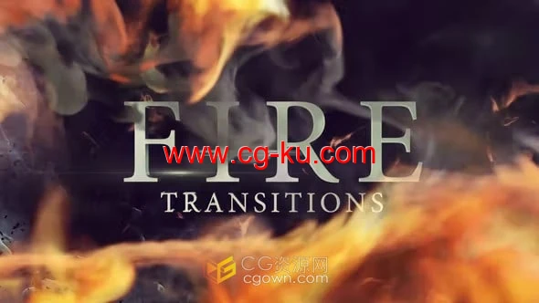 Fire Transitions AE模板脚本预设包火焰特效视频转场过渡的图片1